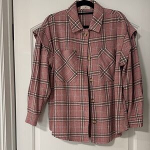 Boutique plaid shacket